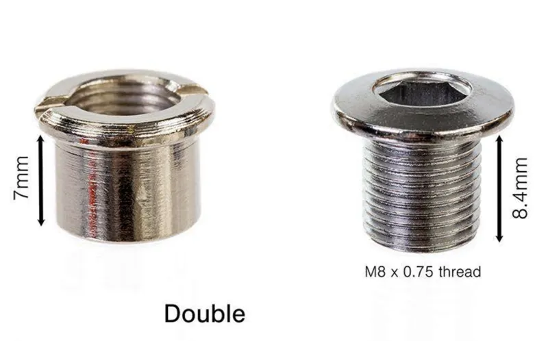 Identiti Alloy Chainring Bolts set of 5 Blue-2